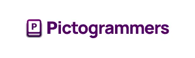 Pictogrammers logo with adjusted sizes