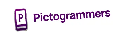Pictogrammers logo with distortions